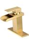 New Calium Gold Sink Mixer and Tap Dual Inlets Fixture - 6