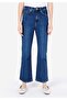 Regular Fit Women's Indigo Jean Trousers - 4
