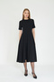 Black Maxi Length Flounce Dress / Sevde Ugur - 2