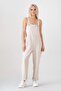 5-Pocket Linen Salopet - Beige - 2