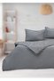 Cotton Satin Single Fitted Sheet Fitted Duvet Cover Set, Striped Colorful Satin Duvet Cover
