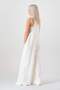 Linen Salopet with Casual Pocket Detail - White - 3