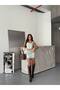 Trend Denim Jean Crop Skirt Set-Trend Disgraced Denim Jean Crop Skirt Set - 5