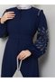 Number 10 Fashion Women's Prayer Dress Ferace Navy Blue - 6