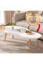 Modern white center table, dimensions as shown in the pictures - 4