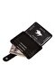 Men's Genuine Leather Wallet and Card Holder - Black - 4