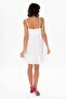 Alanya Halter Neck Short Summer Muslin Dress White Byz - 2