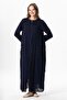 Long Sleeve Voile Ribbed Summer Robe Purple Purple