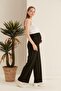 Işşil 4510-basenden Wide Leg Maternity Twin Rope Combed Cotton Trousers - 2