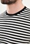 Striped Slim Fit Crew Neck Men's T-Shirt Black - 36848.25Y - 2