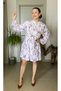 Tiril Tiril Soft Texture Floral Print Belted Waist Shirt Dress - 6