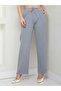 Slim Denim Linen Fabric Women's Pants - 5