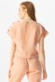 Short Sleeve Izel Summer Muslin Blouse Powder Pdr - 3