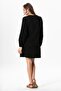 Long Sleeve Heavenly Binding Detailed Short Muslin Summer Dress Black Syh - 2