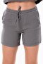 Pearl Tied Summer Muslin Shorts Gray Gray - 3