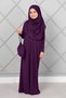 Hijab Children's Prayer Dress Plum - 3