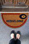 Coco Washable Non-Slip Textured Door Mat with Gift Welcome Beads
