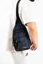 Unisex Linen Fabric Waterproof Bag, Black - 2