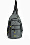 Unisex Linen Fabric Waterproof Bag, Black