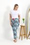 Women's Cotton Plus Size Bottom Pajamas 27558 Blue