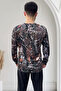 Forest Pattern Çulluk Printed Hunter Regular Fit Crew Neck Long Sleeve Dry Touch Transitional T-Shirt - 2