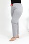Women's Cotton Large Size Bottom Pajamas 27557 Gray - 4
