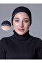 قبعة حمام سباحة سوداء غير قابلة للانزلاق