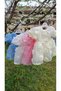 Girls Eid Birthday Special Day Short Sleeve Bow Detail Floral Dress - 3