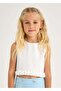 Girl's Pleated Detailed Blouse 4-8 Years White - 6