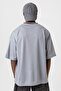 Printed Oversize Jersey T-Shirt Gray - 5