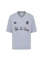 Printed Oversize Jersey T-Shirt Gray