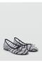 Mesh Animal Patterned Ballerinas