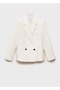 Contrast Double Breasted Blazer Jacket - 3