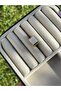 White Enamel Adjustable Ring