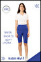 Biker Shorts High Waist No Inner Show Stretchy Soft Lycra Soft Tbiker Basics Cobalt Blue - 3