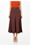 Wooden Detailed Belted Skirt - 5