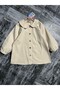 Girl's Gabardine Buttoned Dress - 3