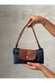 Large Size Women's Hand and Shoulder Bag with Folding Zipper - 3