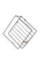 Black metal shelf stand, diamond shape, size 30X30cm - 2