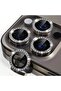 iPhone 15 Pro / 15 Pro Max Compatible Shiny Stone Camera Lens Protector - 2