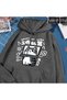 Hip Hop Harajuku Vintage Style Fun Tool Cat Print Gray