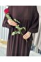 Hajj Umrah Half Zip Dress with Sleeves