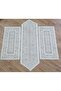 غطاء طاولة من قماش التول المحبوك بنمط عثماني 40x140 (كريمي) - 6