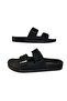 Men's Black Double Buckle Ultra Light Daily Stylish Slippers