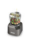 2-in-1 Chopper and Grinder 1000W with Quad Blades and Metal Bowl – Grey - 4