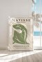 Framed Green Matisse Oasis Premium Painting: Minimalist Serenity and Contemporary Art
