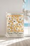 Framed Matisse Orange Background White Flowers Premium Painting: Parisian Elegance and Botanical Breeze