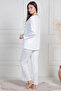 Women's Large Size Buttoned Pajama Set Mecit 6105 - 3