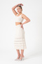 Openwork Crop Skirt Women's Knitwear Set - 2