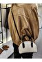 Women's Mini Crocodile Pattern Cross Strap Hand and Shoulder Bag - 3